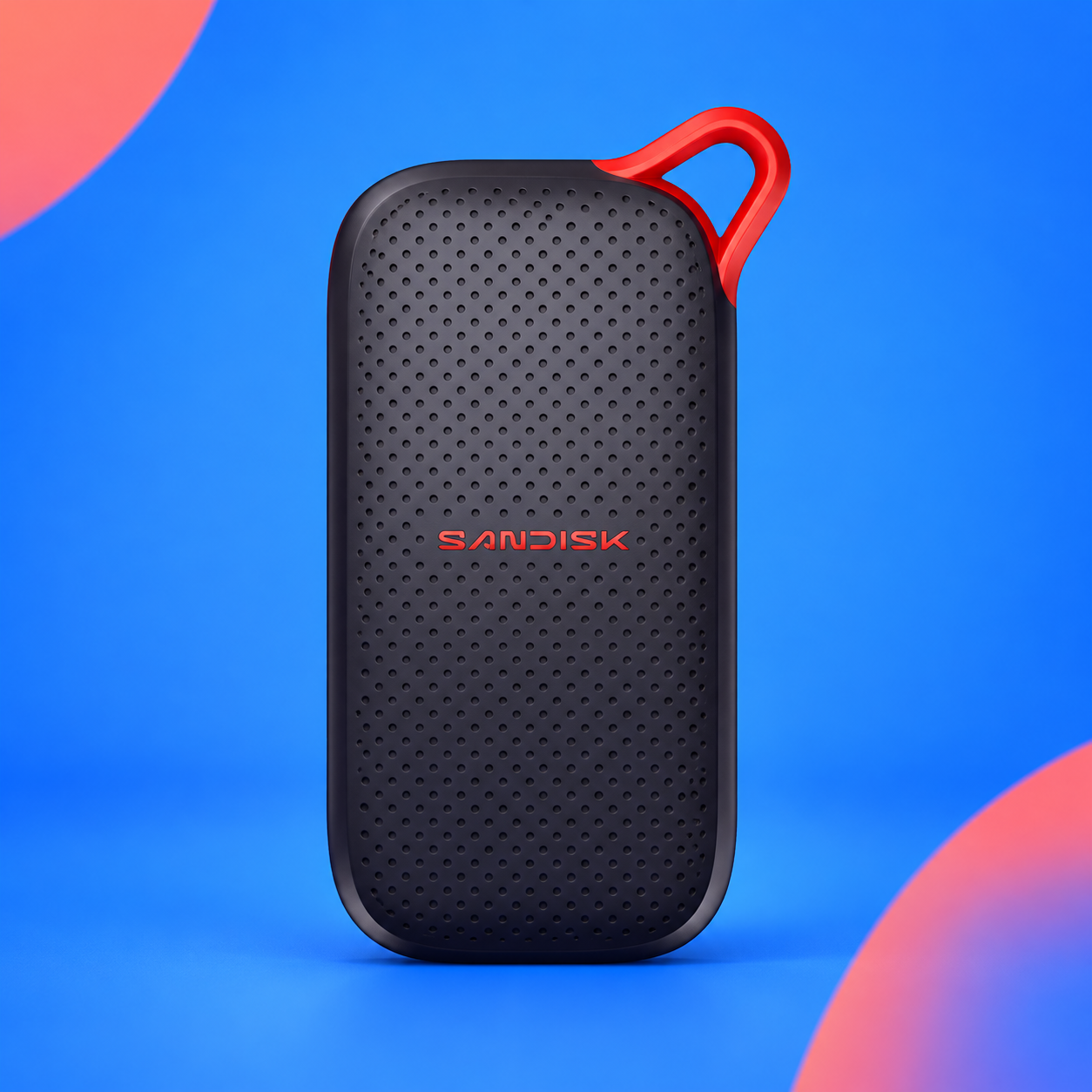 Ilustração gerada por IA de SanDisk Portable SSD V3 500 GB