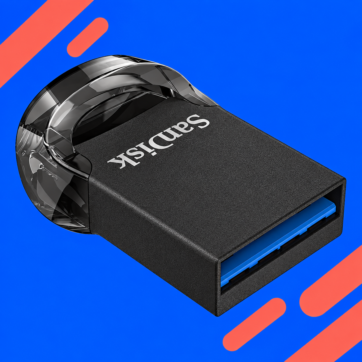 Ilustração gerada por IA de SanDisk Ultra Fit 128 GB