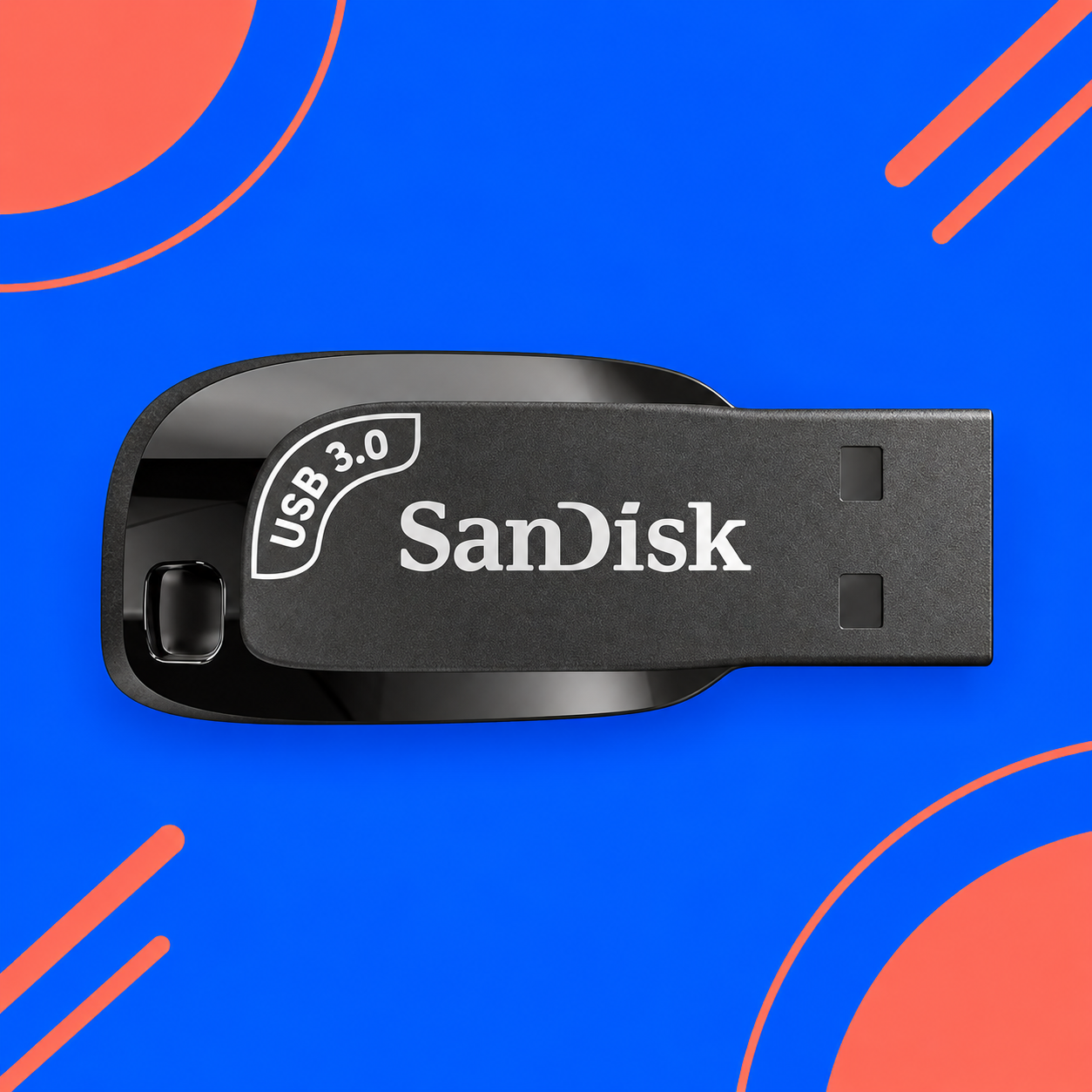 Ilustração gerada por IA de SanDisk Ultra Shift 128 GB