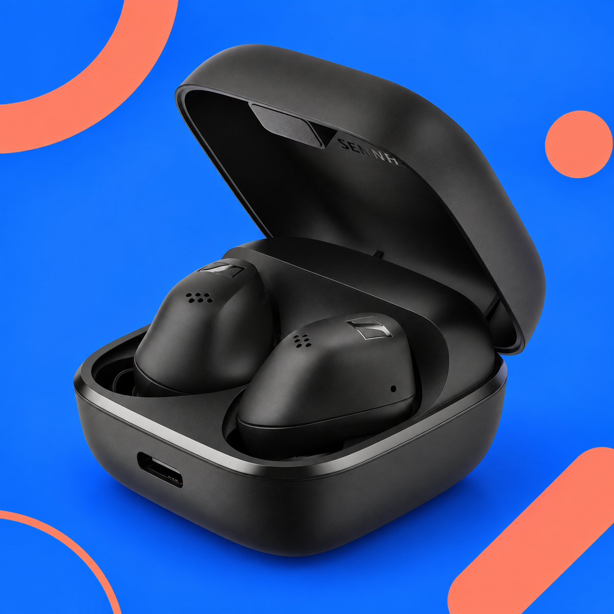 Ilustração gerada por IA de Sennheiser ACCENTUM True Wireless