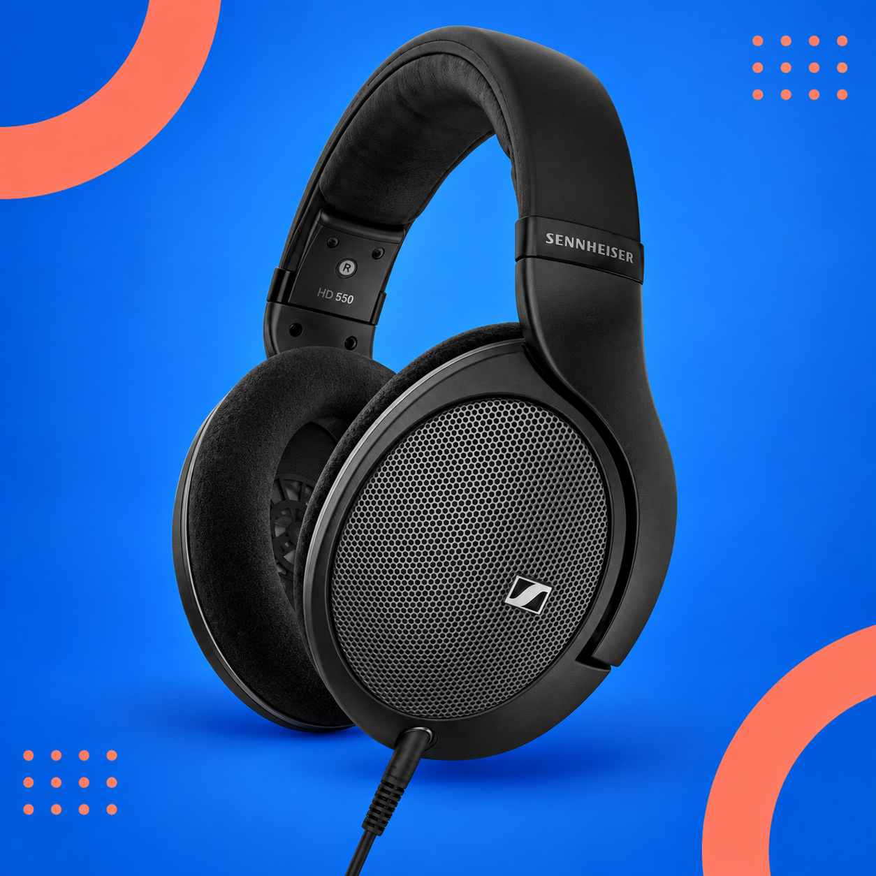Ilustração gerada por IA de Sennheiser HD 550