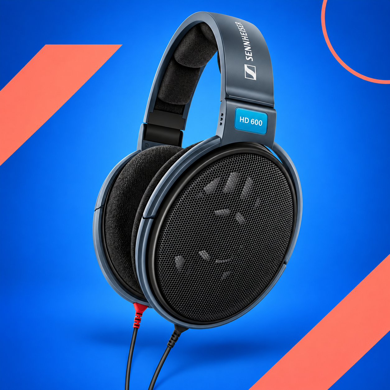 Ilustração gerada por IA de Sennheiser HD 600