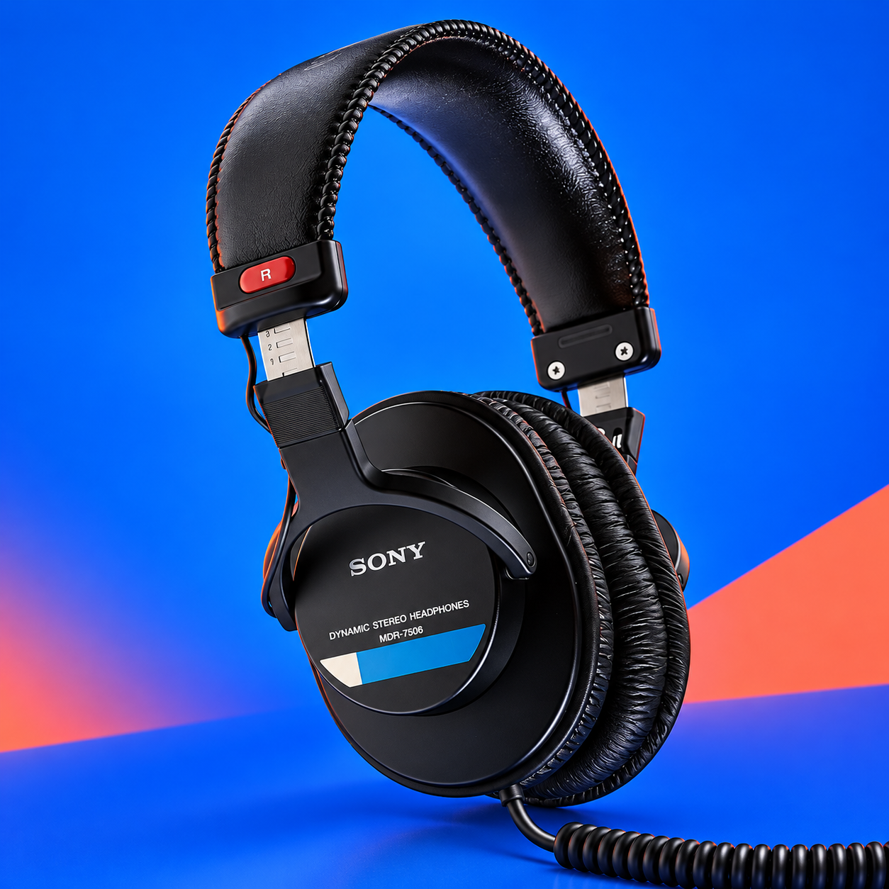 Ilustração gerada por IA de Sony MDR-7506 preto