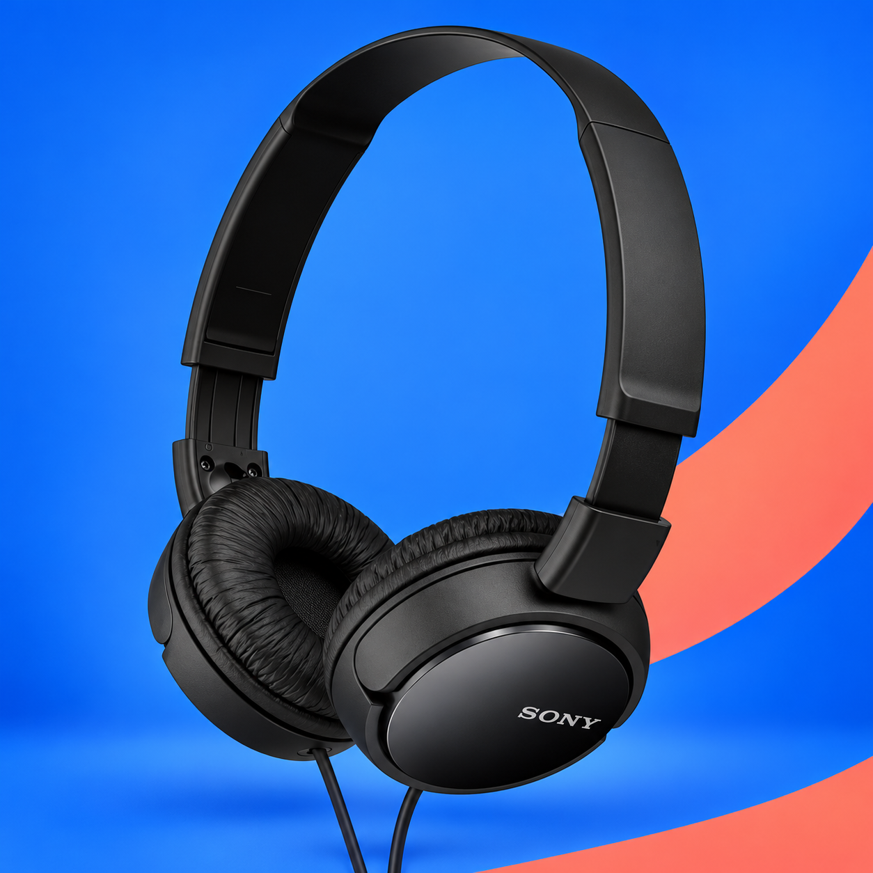 Ilustração gerada por IA de Sony MDR-ZX110 preto