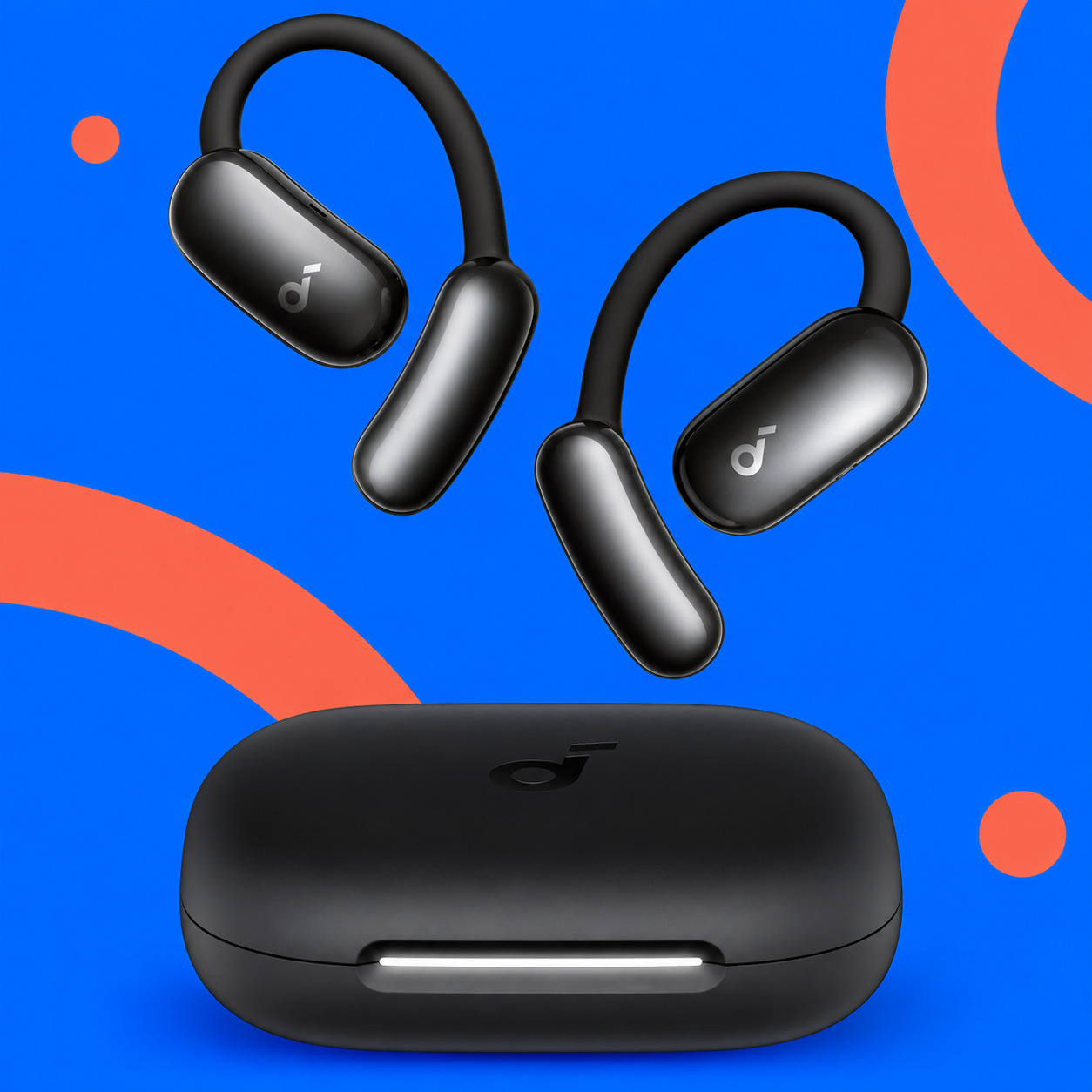 Ilustração gerada por IA de Soundcore AeroFit 2