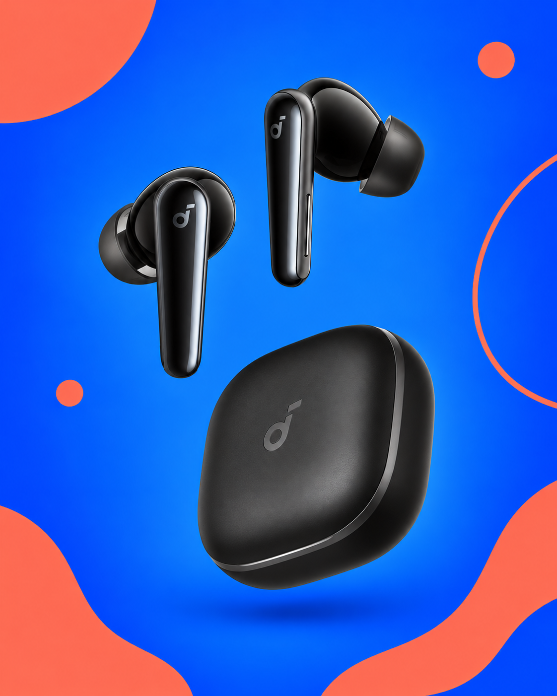 Ilustração gerada por IA de Soundcore Liberty 5