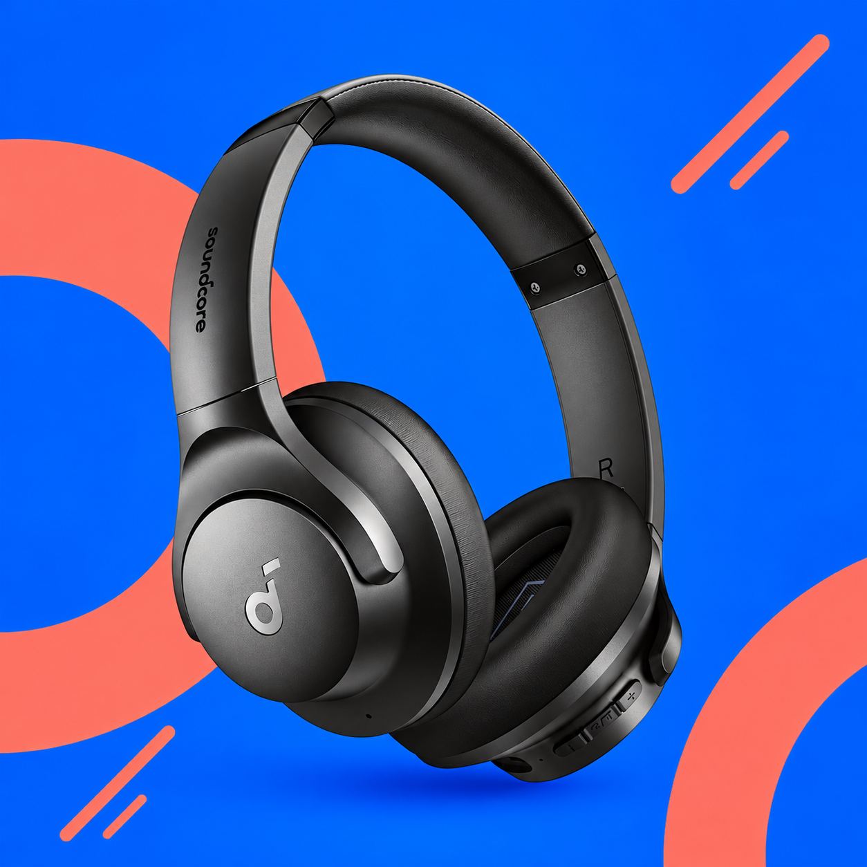 Ilustração gerada por IA de Soundcore Q20i