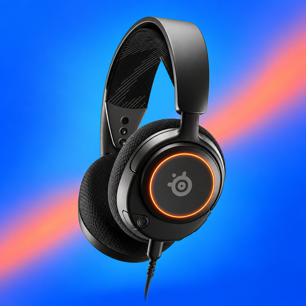 Ilustração gerada por IA de SteelSeries Arctis Nova 3 com fio