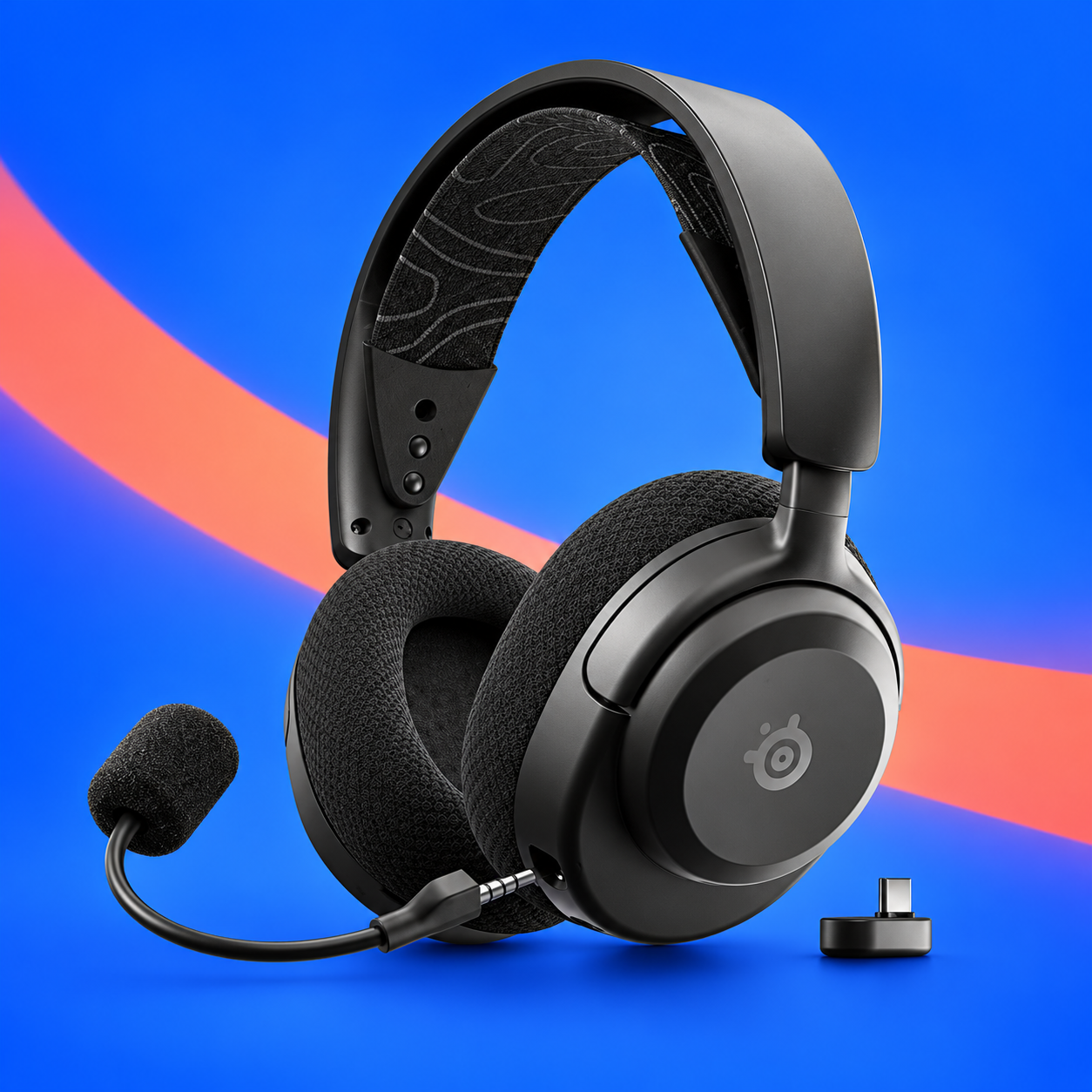 Ilustração gerada por IA de SteelSeries Arctis Nova 3PW sem fio