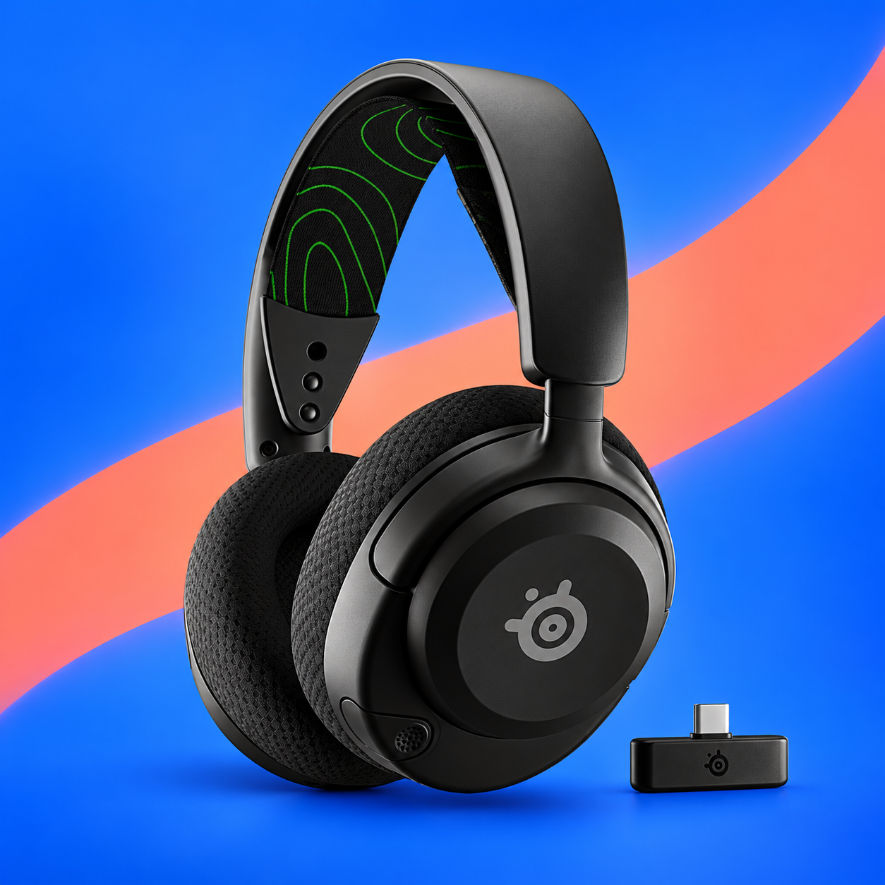 Ilustração gerada por IA de SteelSeries Arctis Nova 5X sem fio