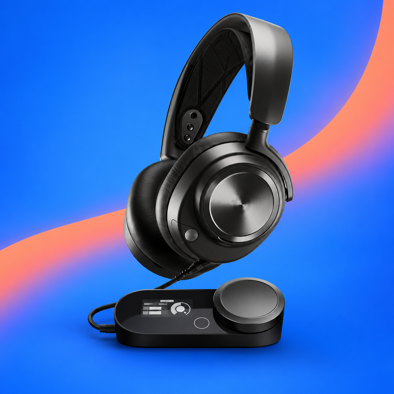 Ilustração gerada por IA de SteelSeries Arctis Nova Pro com GameDAC