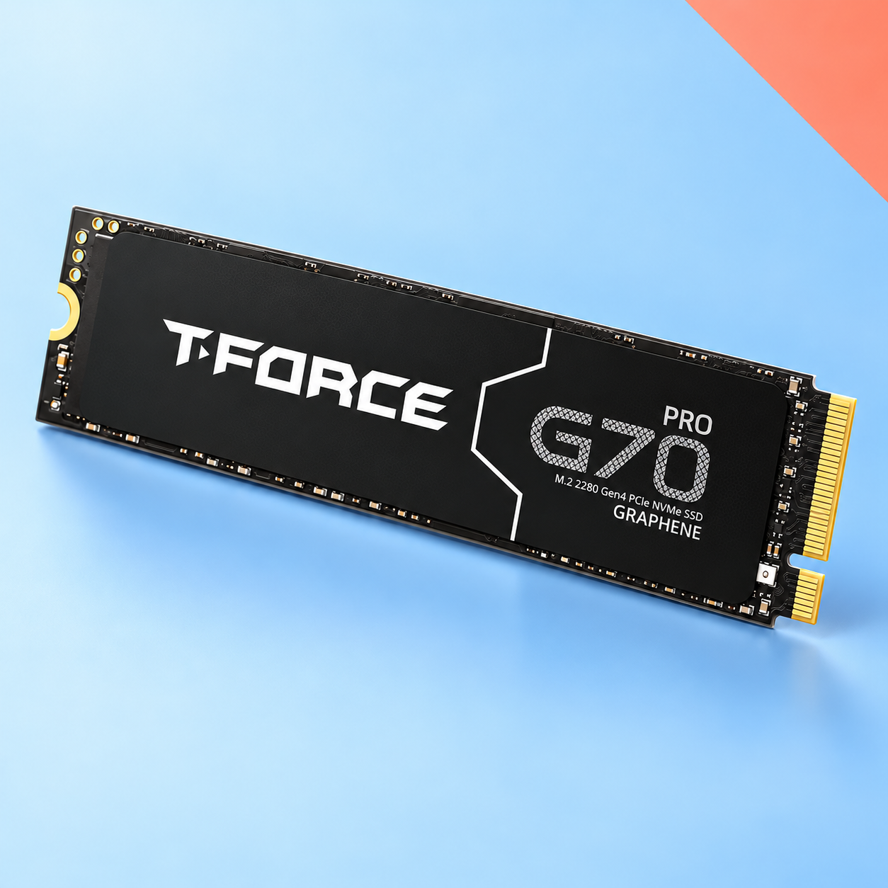 Ilustração gerada por IA de TEAMGROUP T-FORCE G70 PRO 2 TB — grafeno