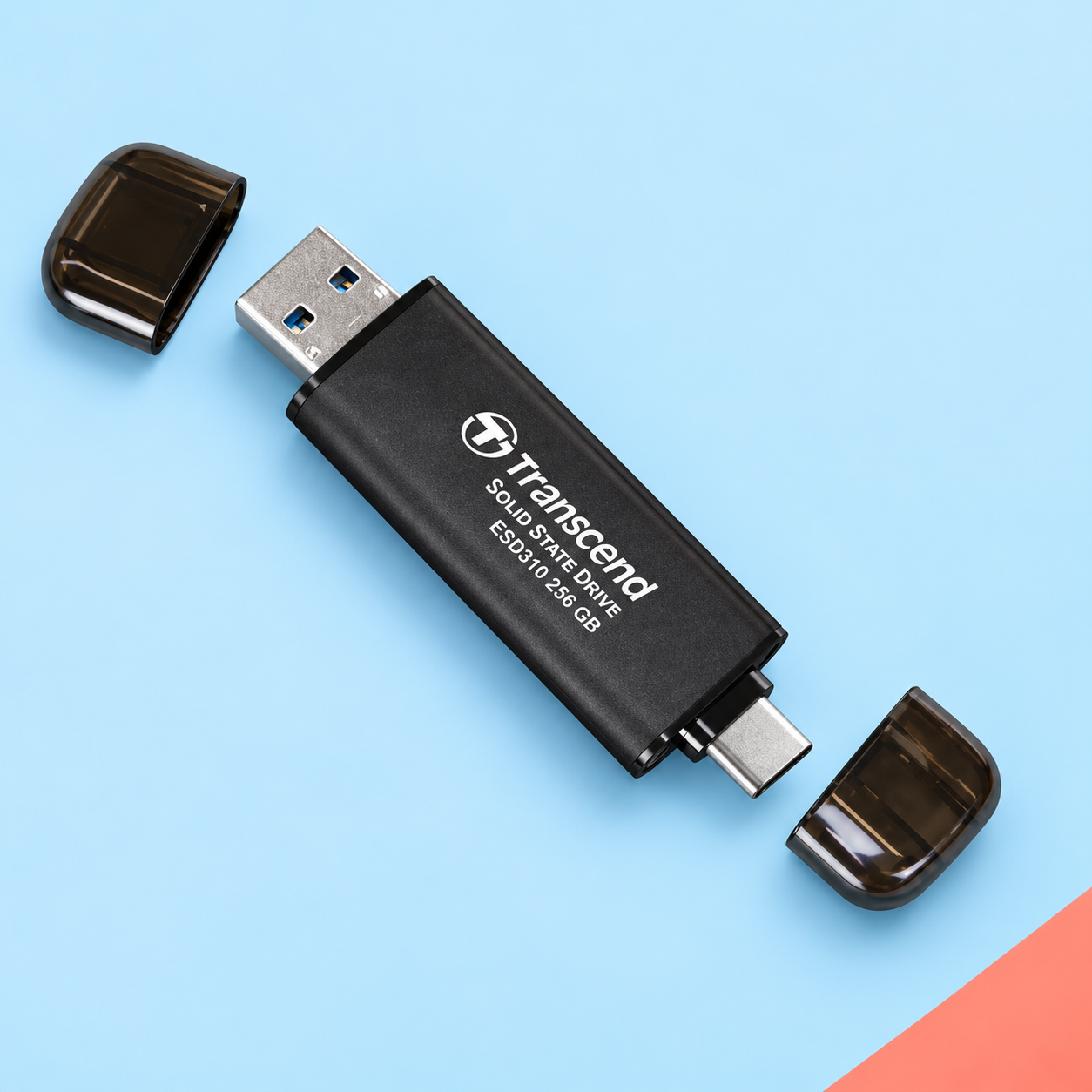 Ilustração gerada por IA de Transcend ESD310 256 GB