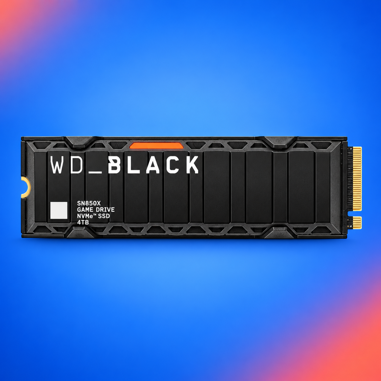 Ilustração gerada por IA de WD_BLACK SN850X com dissipador 4 TB